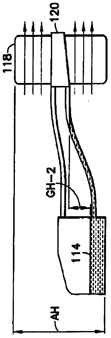 Thermal transfer device with reduced vertical profile