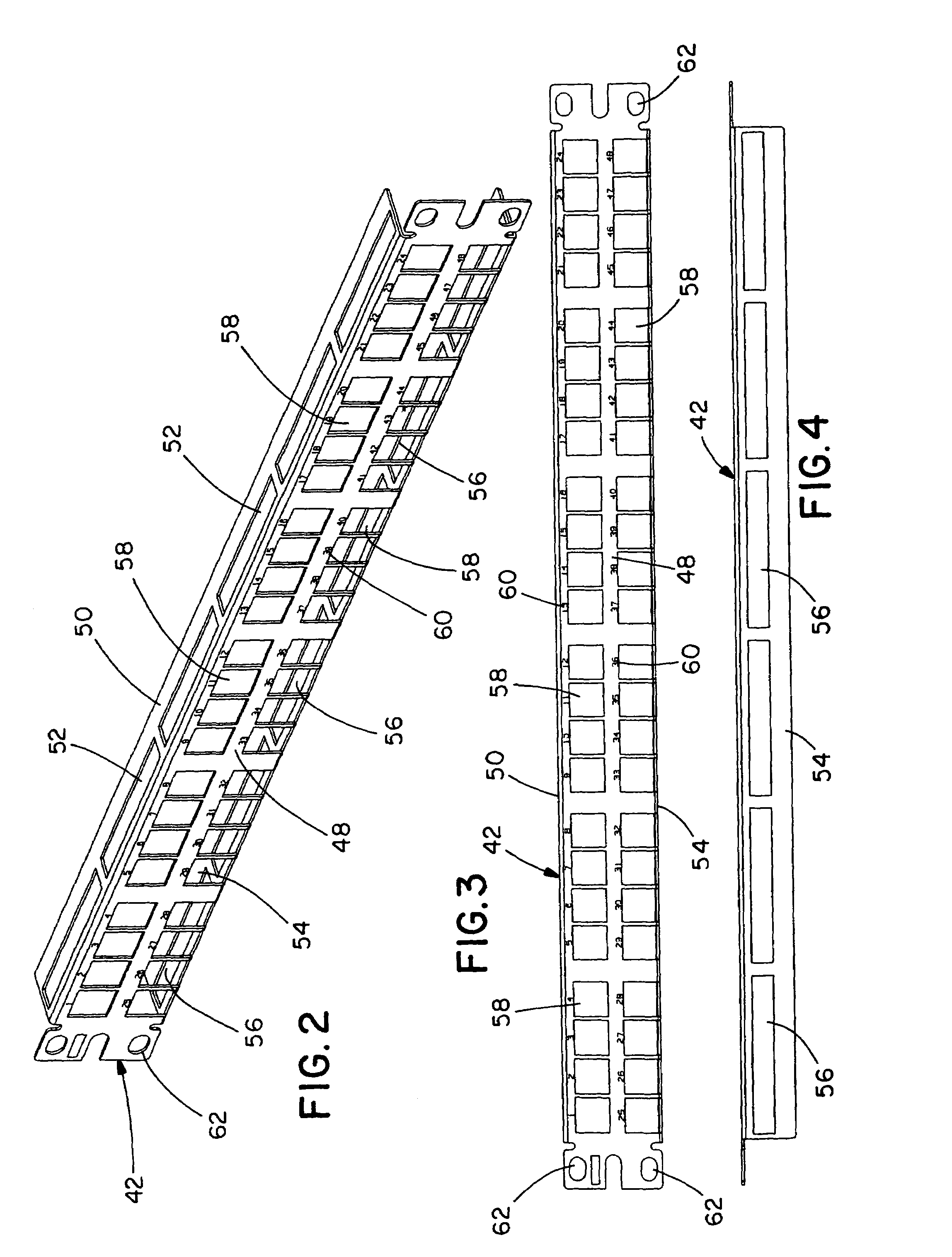 High density keystone jack patch panel