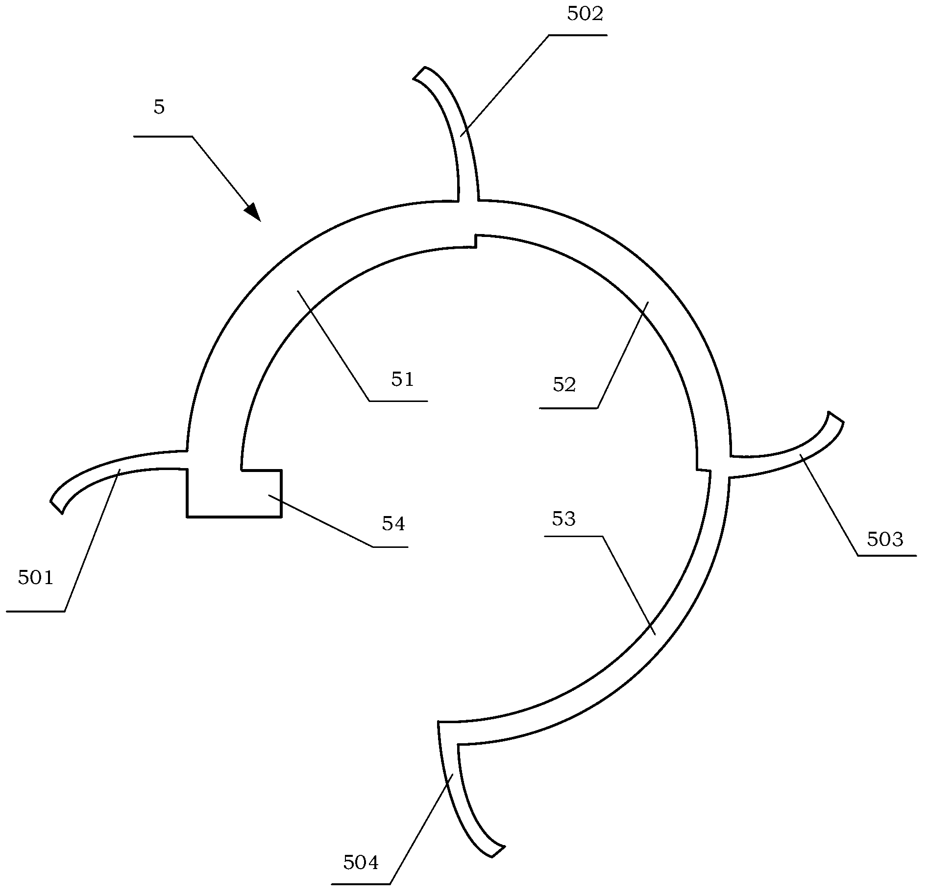 Sixteen-unit micro-strip array antenna capable of carrying out power equal-division rotating feed