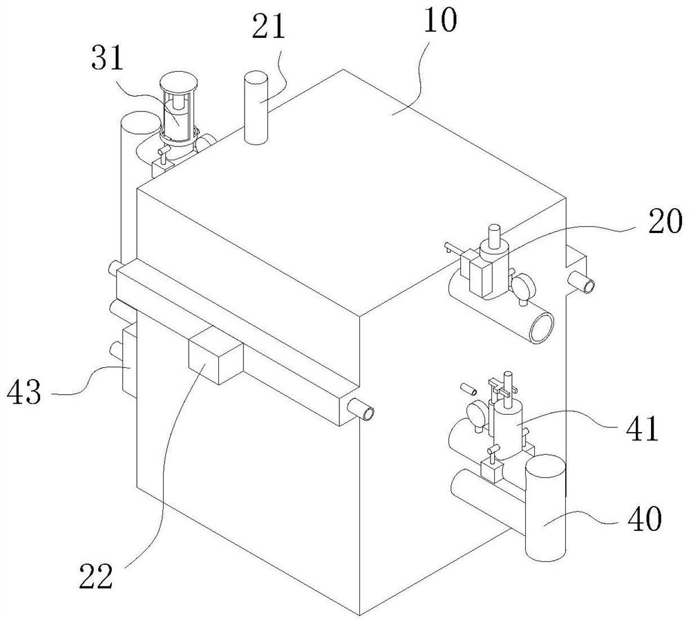 Industrial sewage staged treatment and discharge device