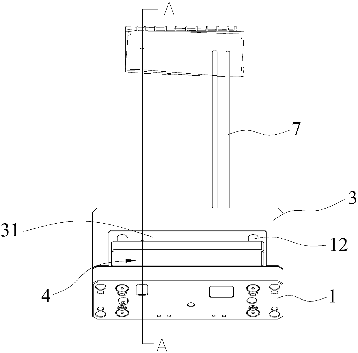 Cloth hanging mechanism of automobile instrument panel net cloth