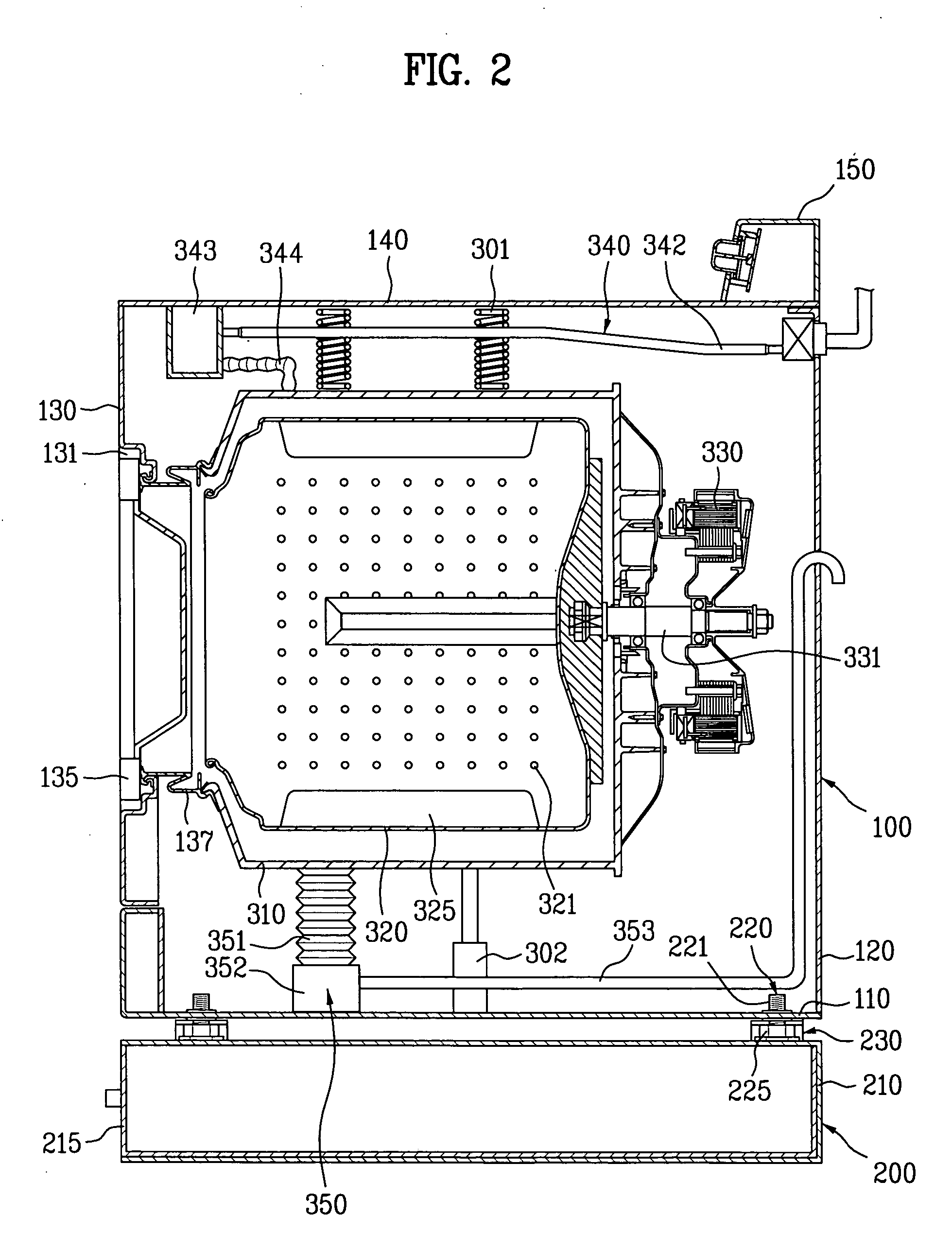 Pedestal assembly of washing machine