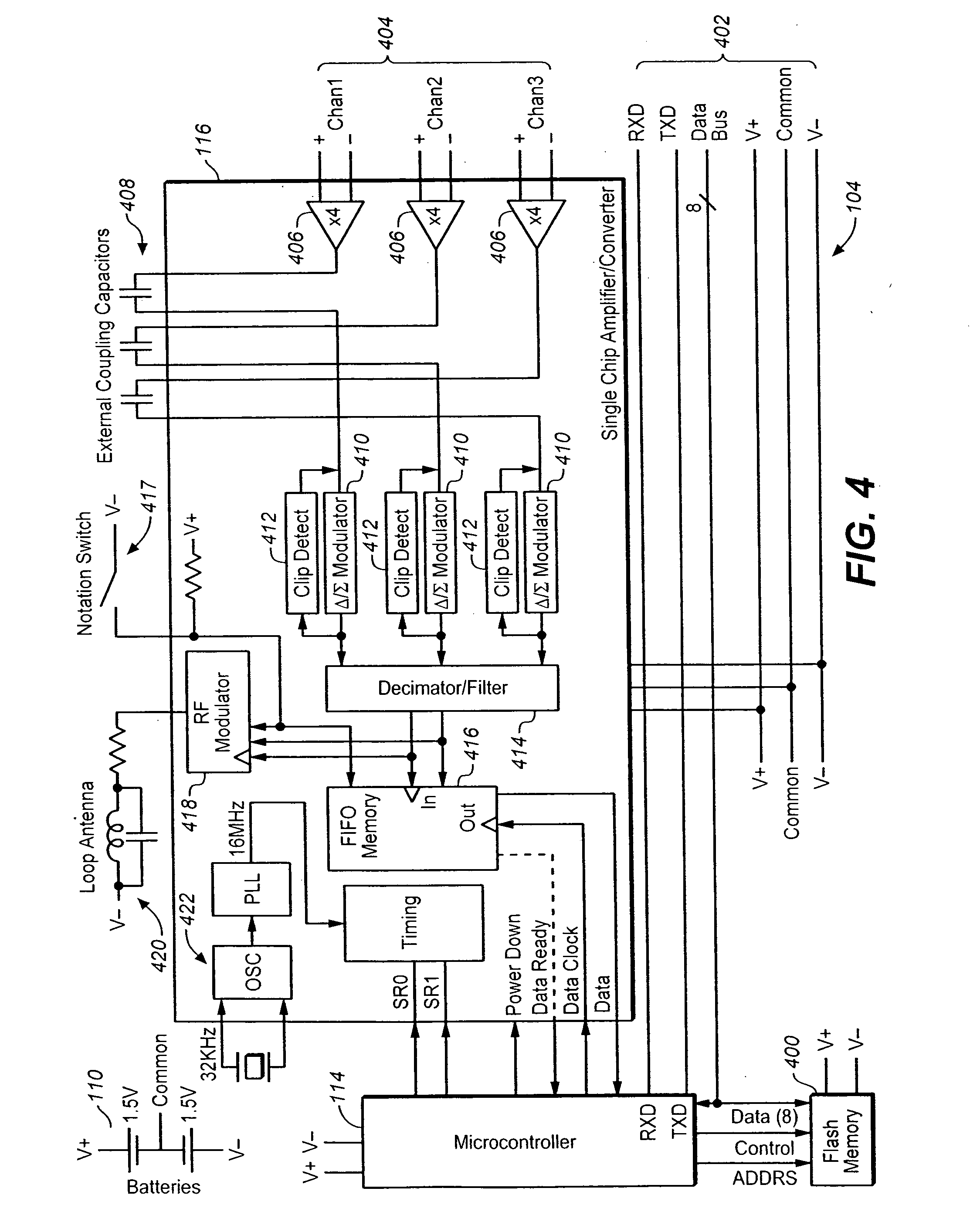 Portable cardiac monitor including a range limiter