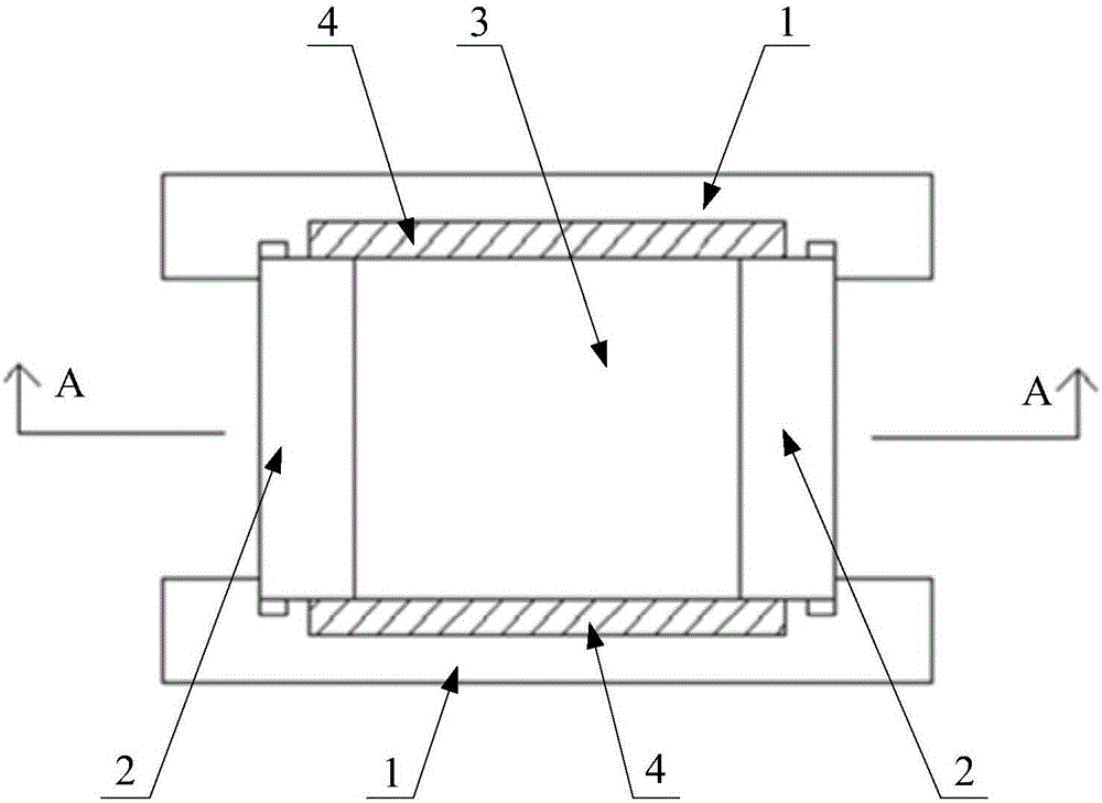 Compression molding mold for sintered nd-fe-b