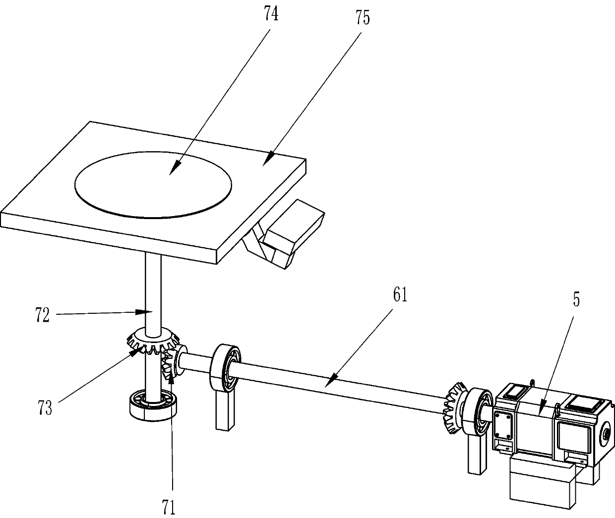 Glass plate chamfering device