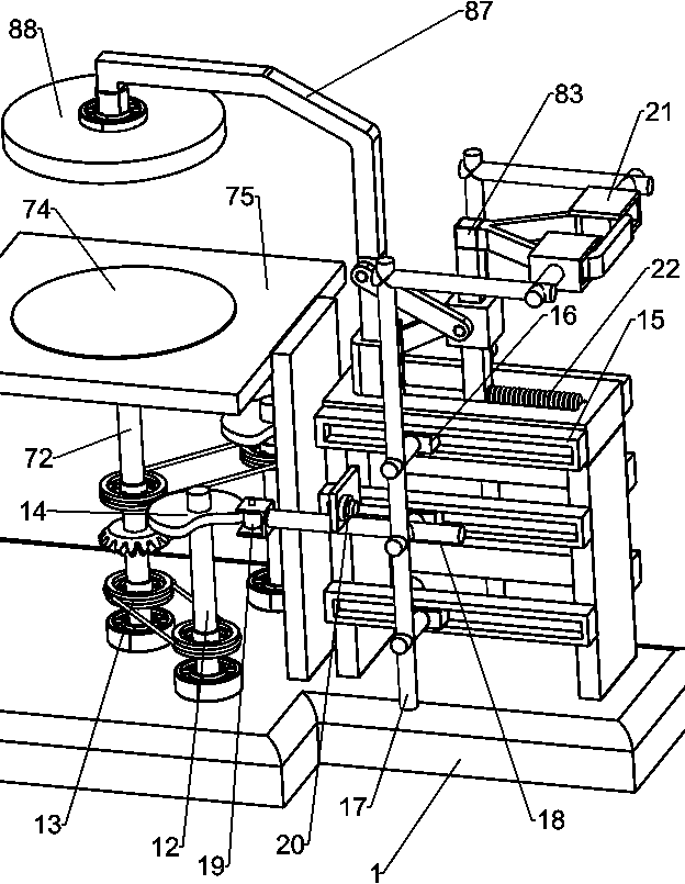 Glass plate chamfering device