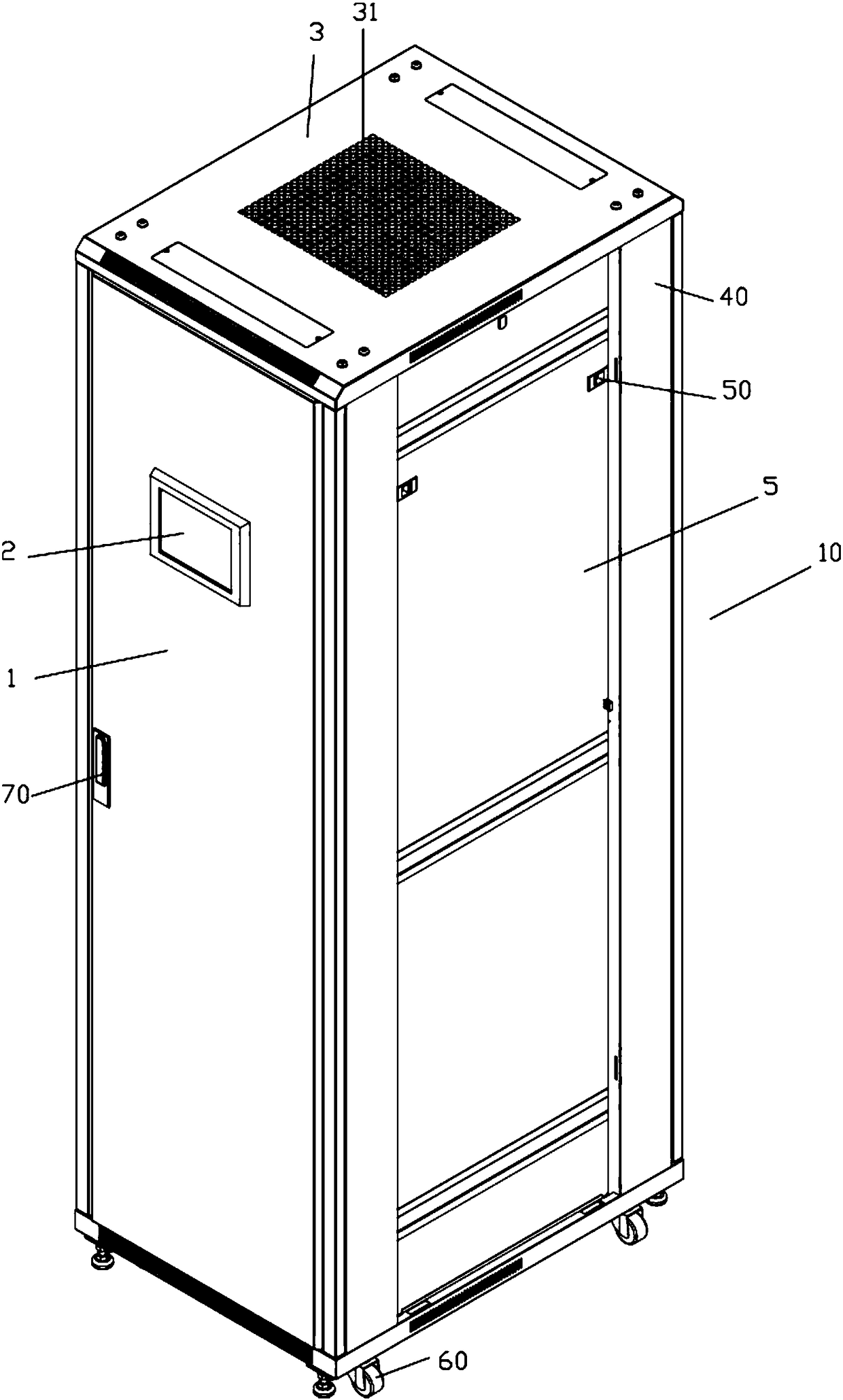 A built-in intelligent pdu system cabinet