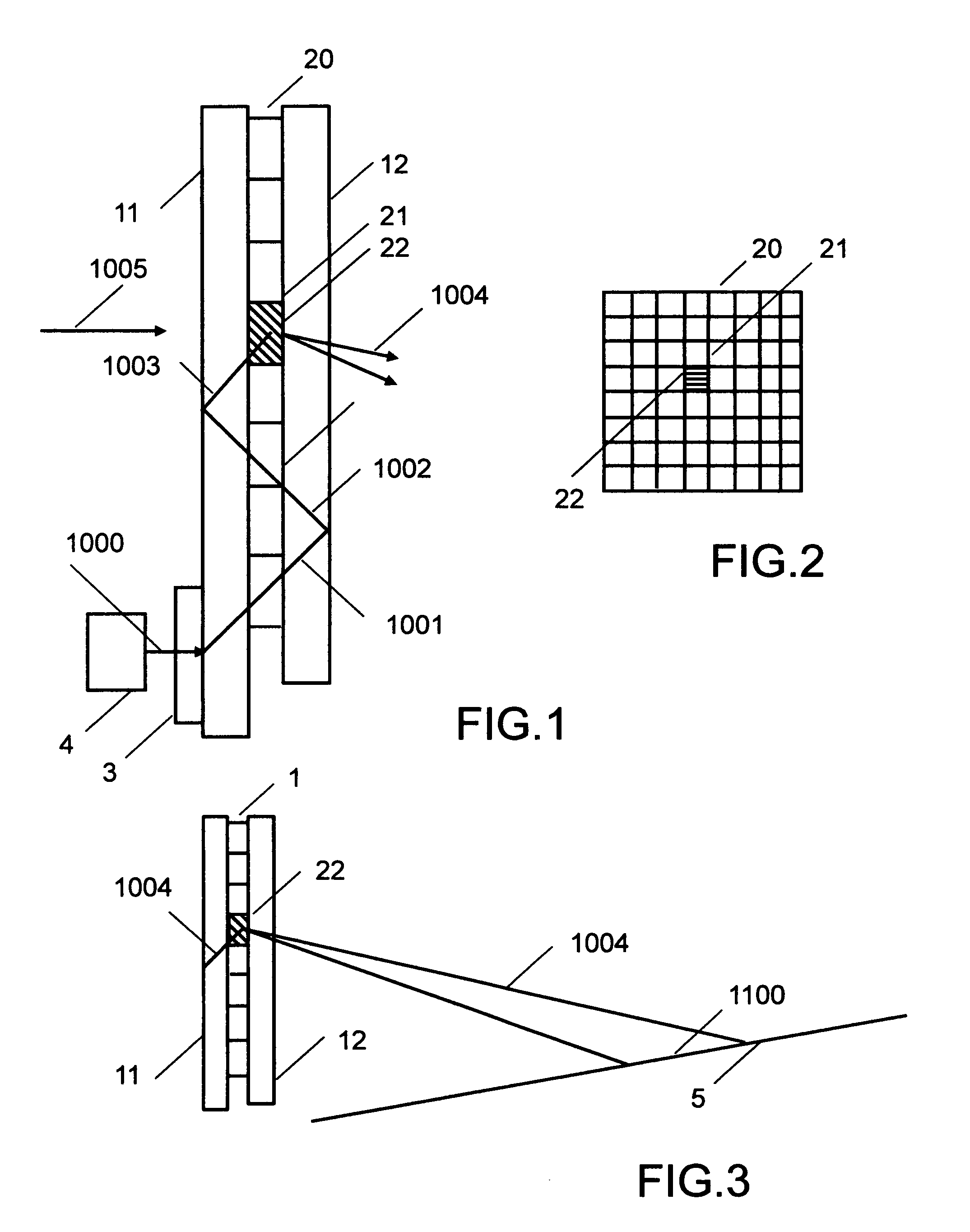 Diffractive waveguide providing structured illumination for object detection