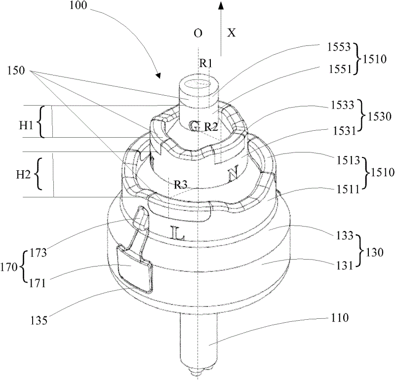 Plug and socket, and electrical connection assembly