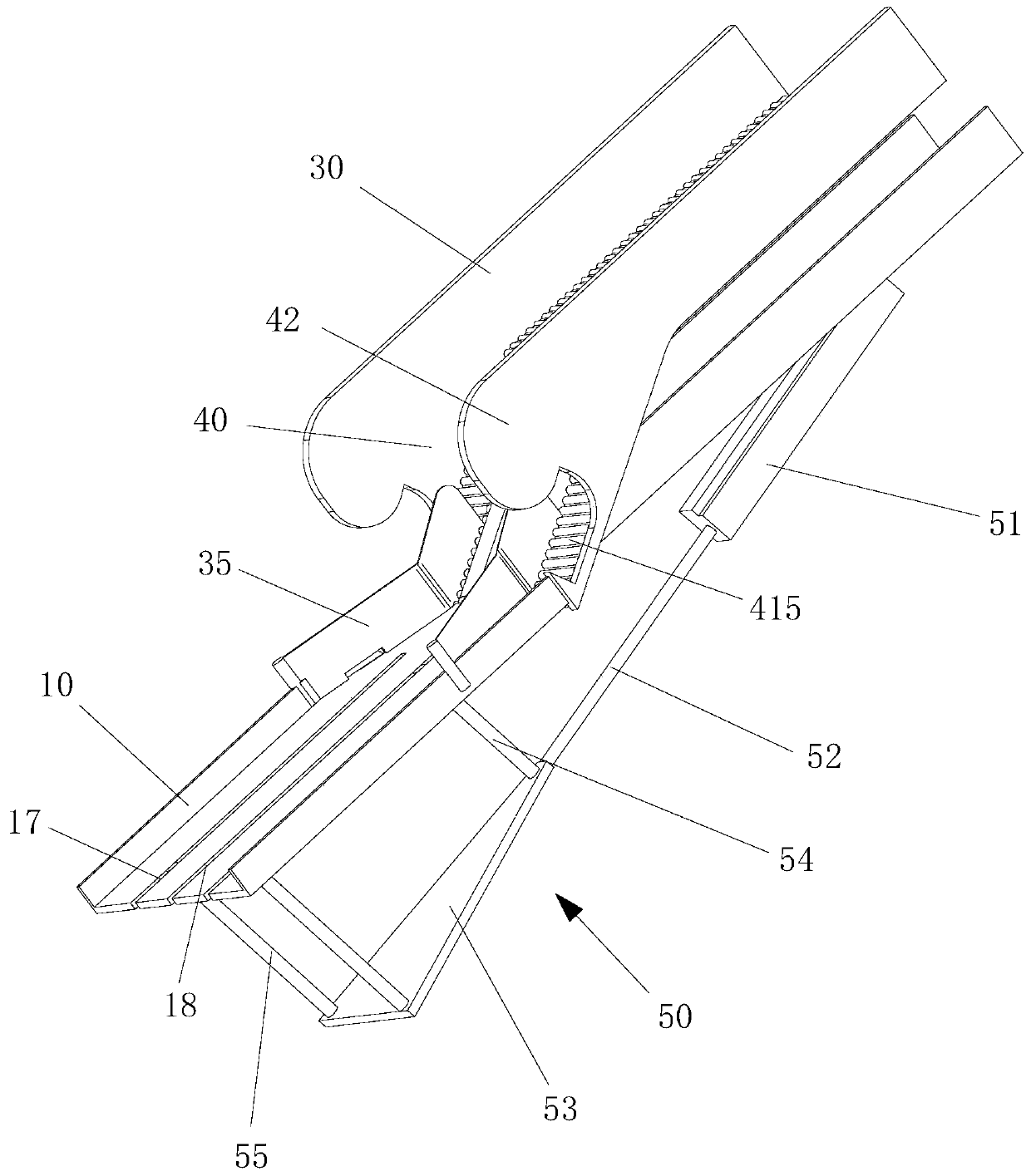 Distributed conveying system for cut steel rings for cement buildings