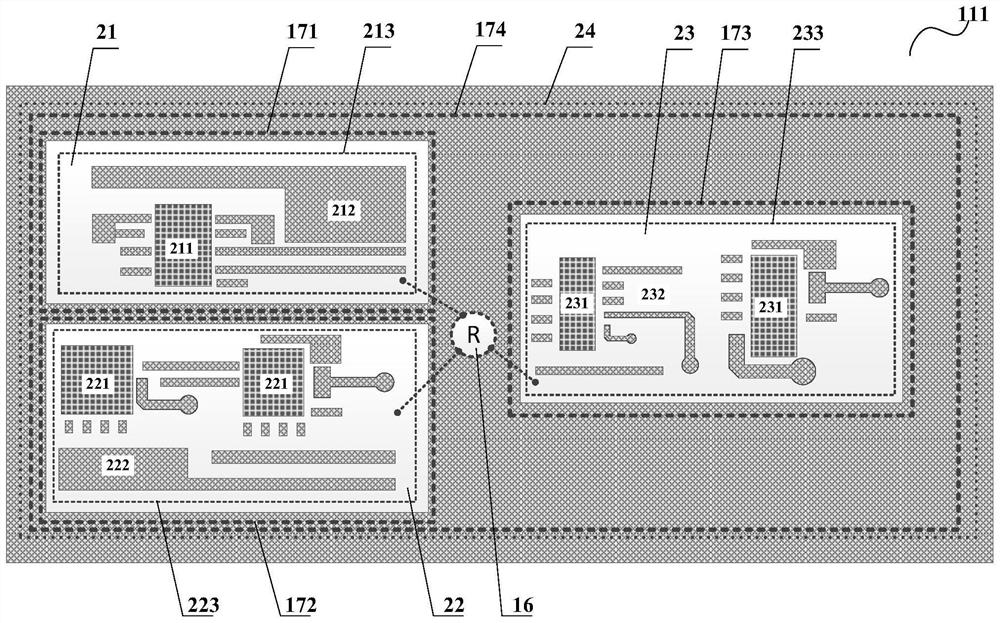 Six-layer wiring LCP packaging substrate, manufacturing method and multi-chip system-in-package structure