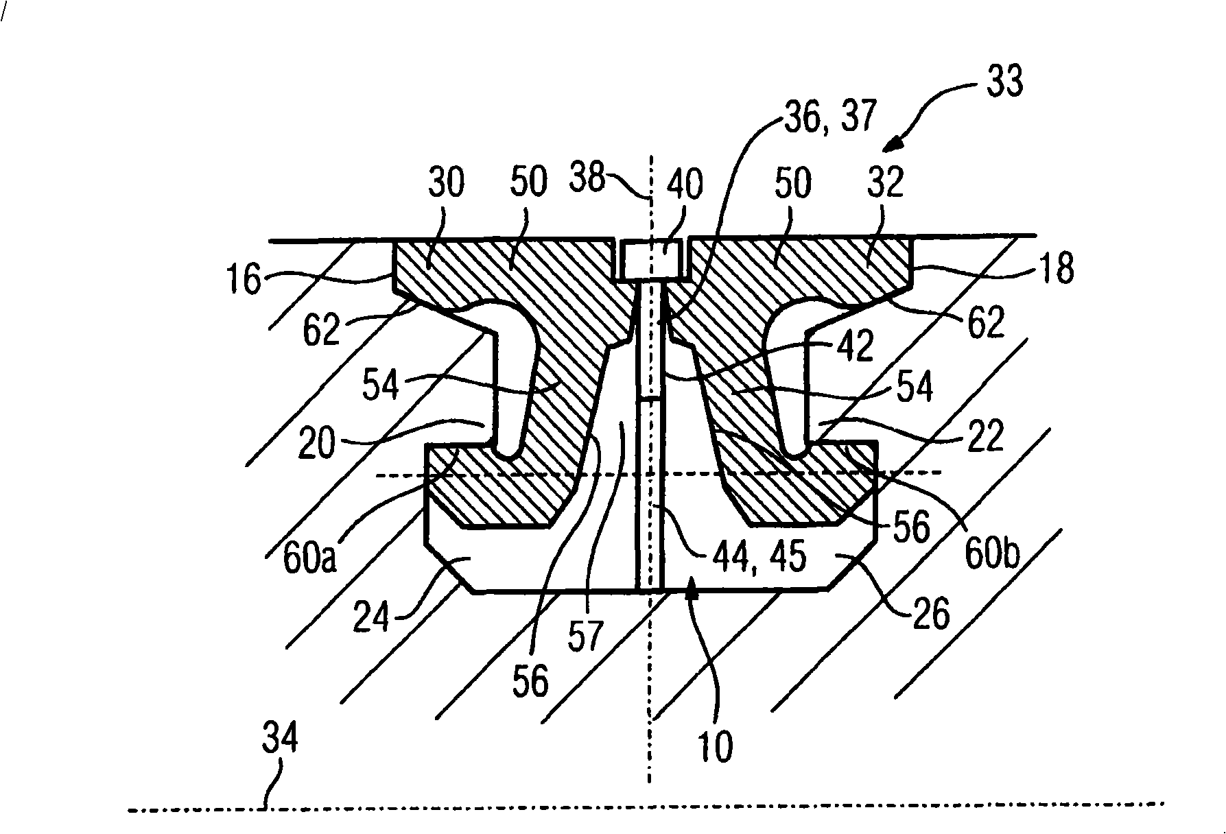 Closing assembly for a blade ring of turbomachinery