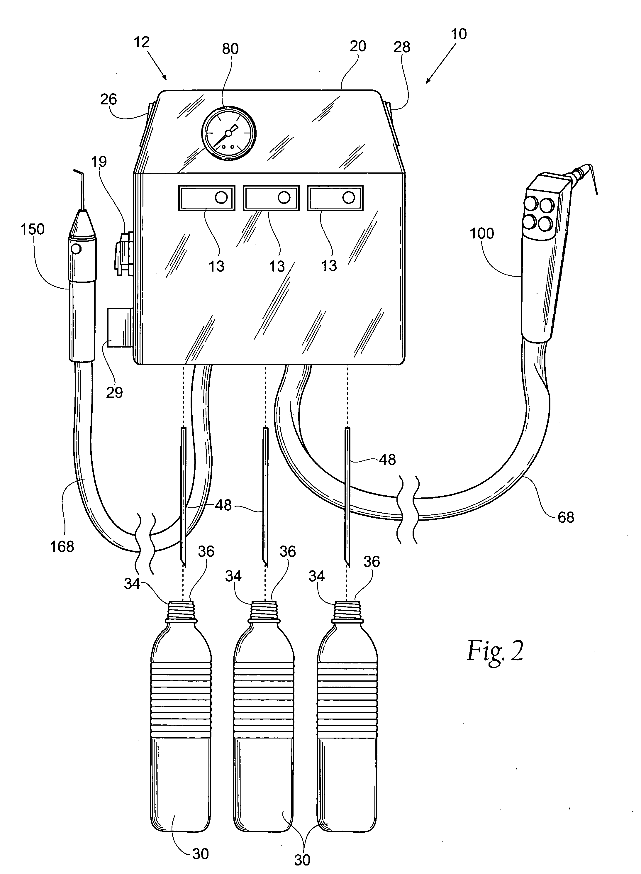 Ultrasonic endodontic dental irrigator