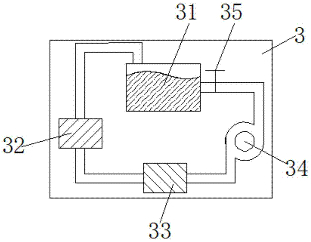 A communication case with good heat dissipation and dust removal effect