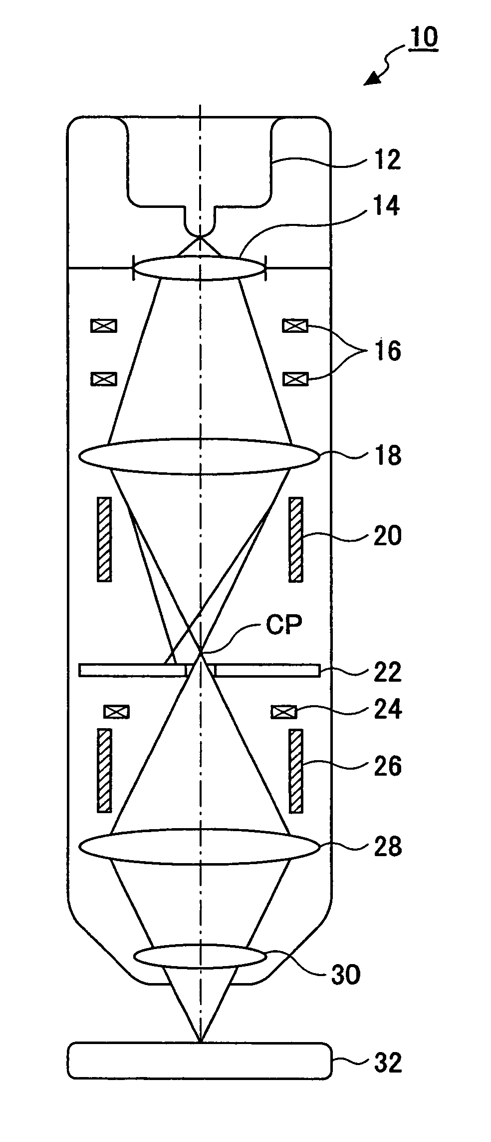 Electron beam applying apparatus and drawing apparatus