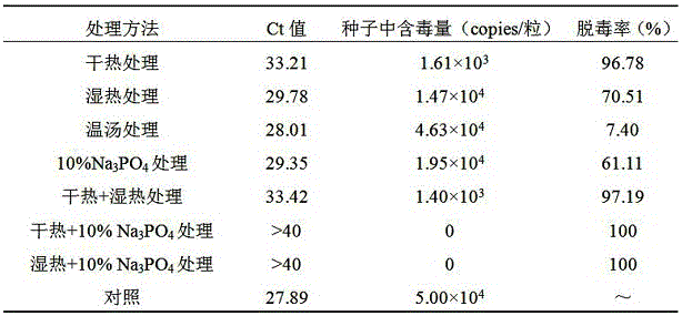 Method for removing No.2 broad bean wilt virus in chili seeds