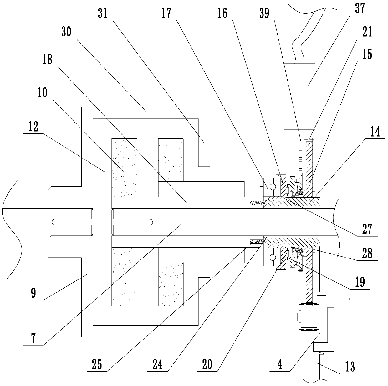 Steam and power dual-power-drive fan structure