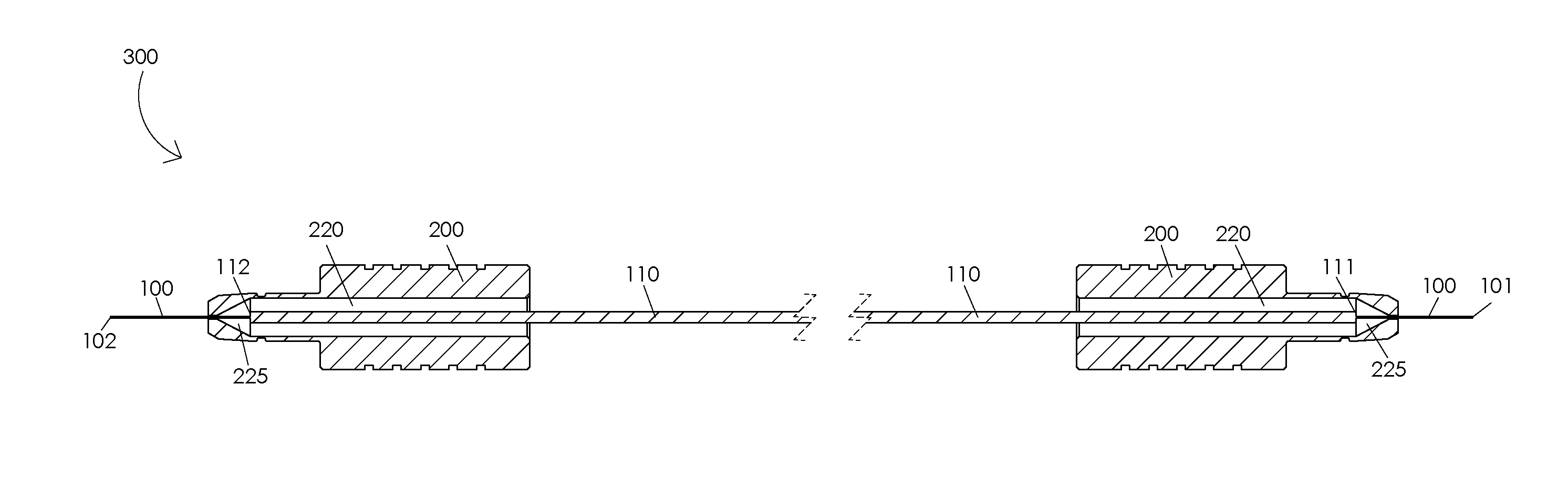 Laser probe with a replaceable optic fiber