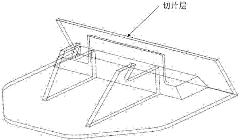 Additive manufacturing method for parts with thin wall structure based on SLM process