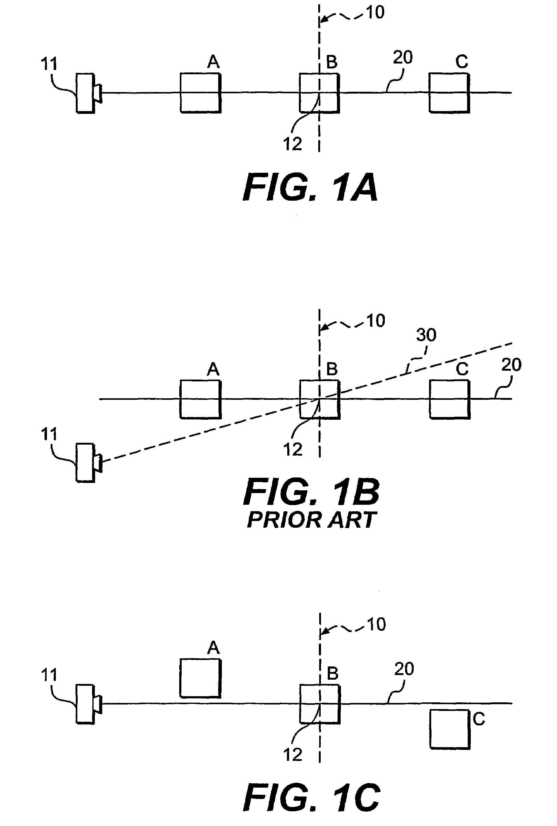 Parallax scanning through scene object position manipulation