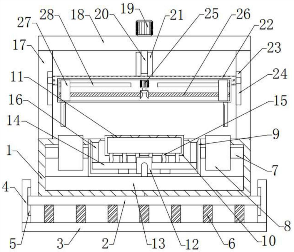 Plate fixing device with double motors for welding