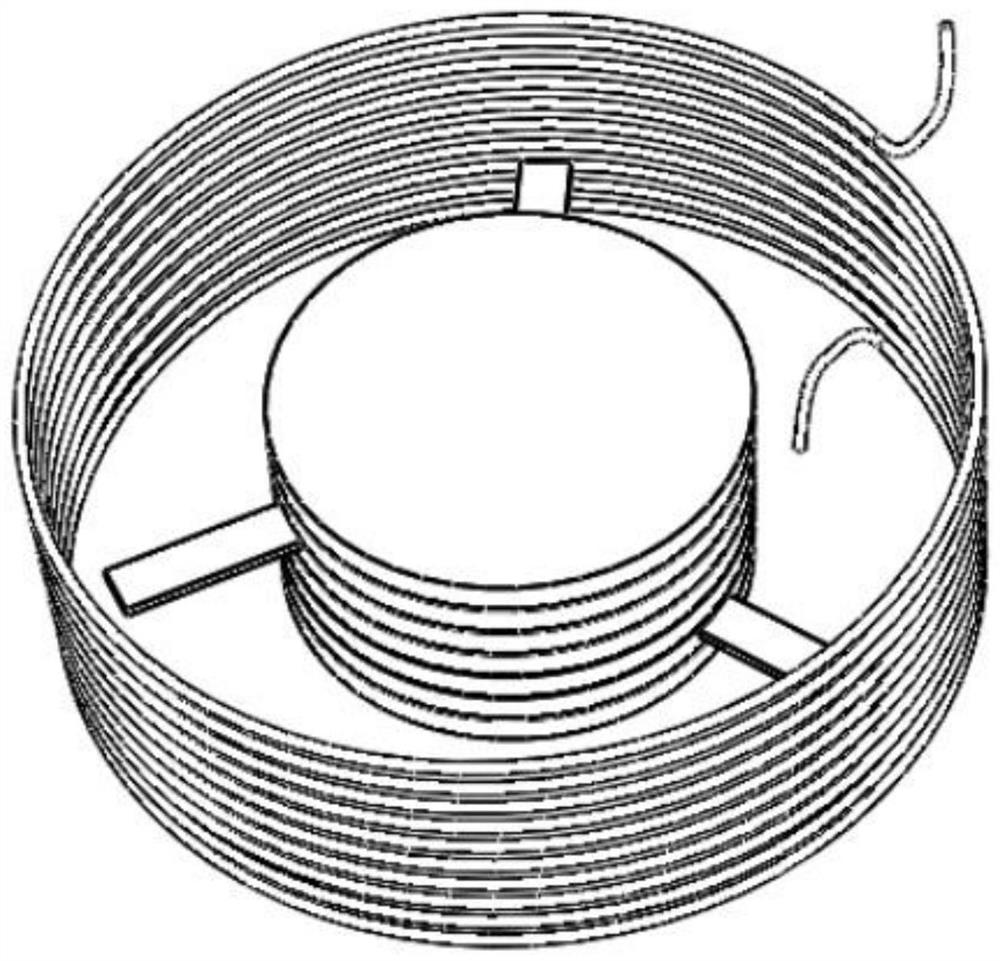 Partial pressure oxygen sensor with ceramic heater structure and preparation method thereof