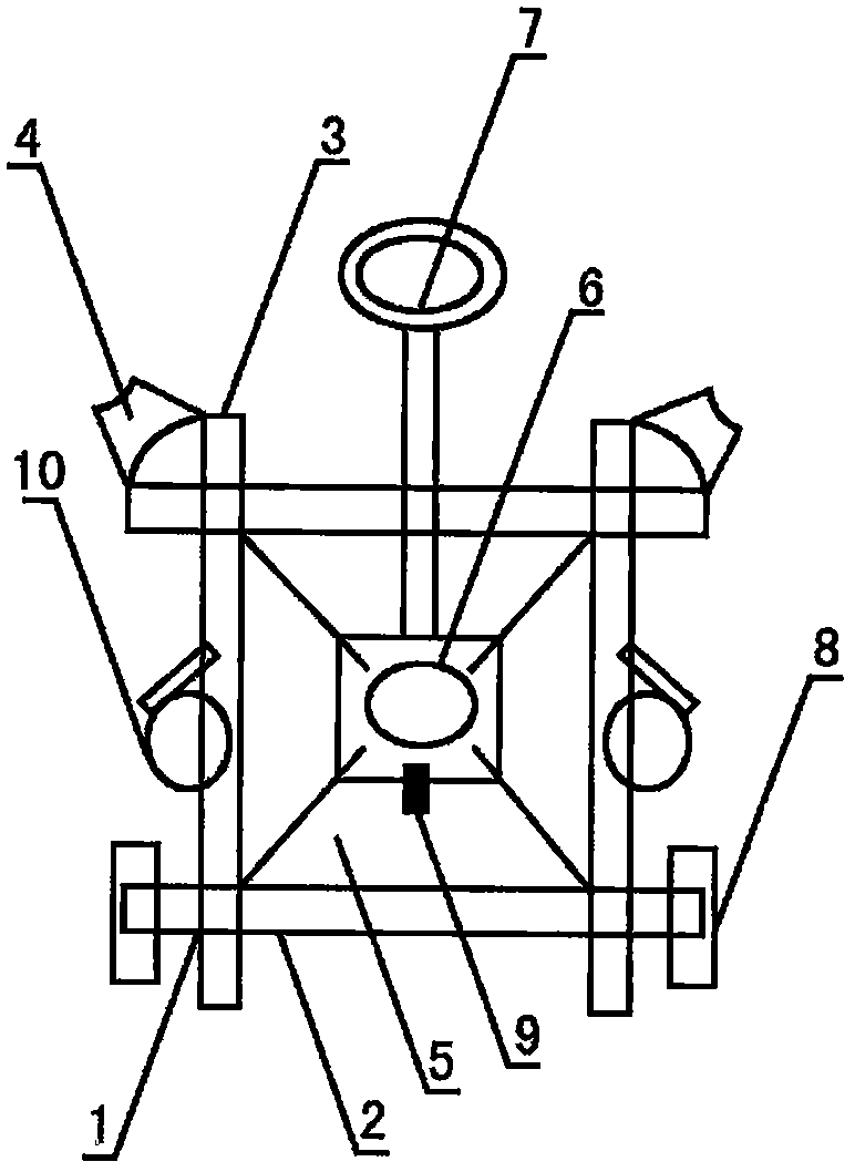 Location detection device for automatic whitewashing machine