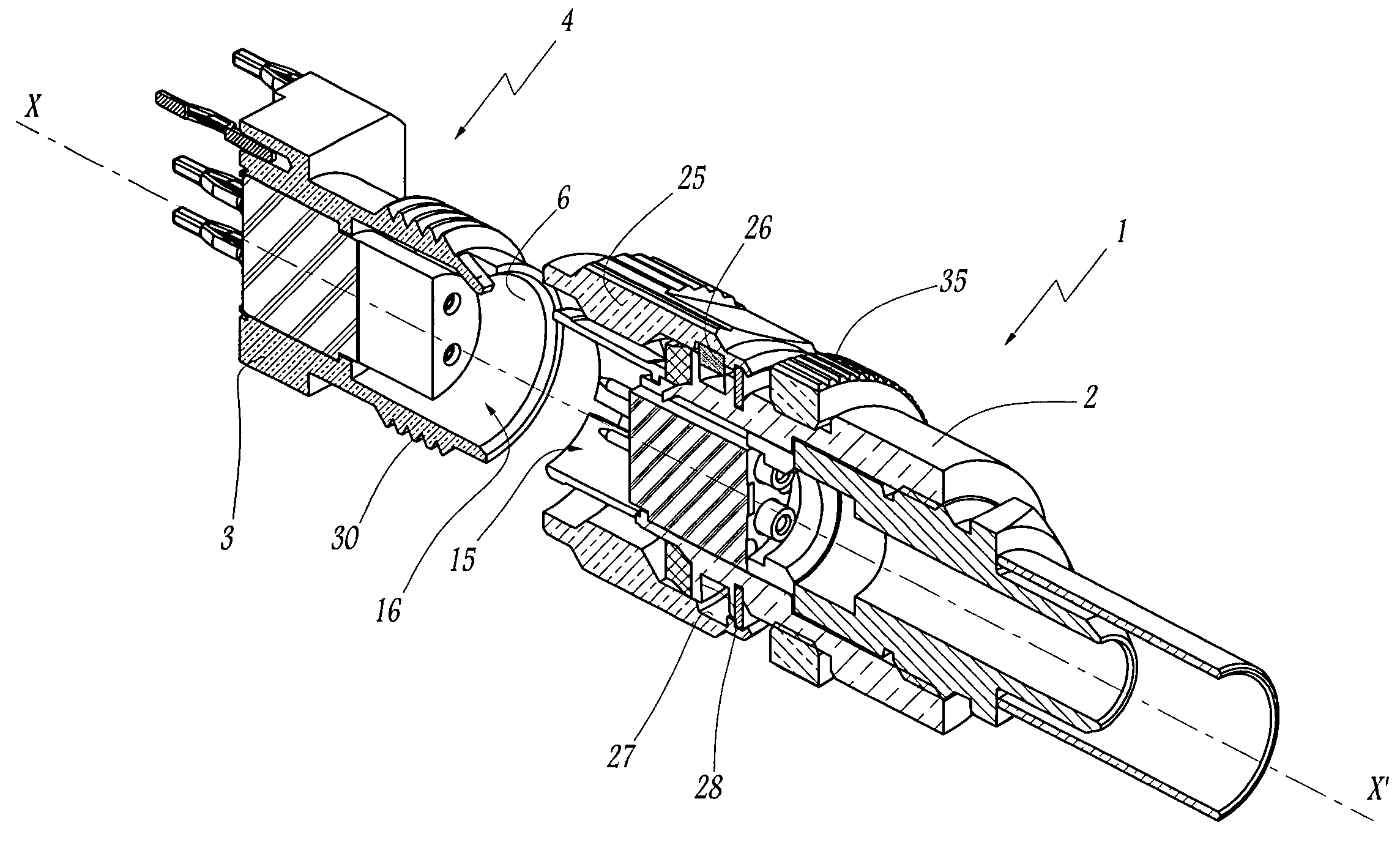 Connector with an anti-unlocking system