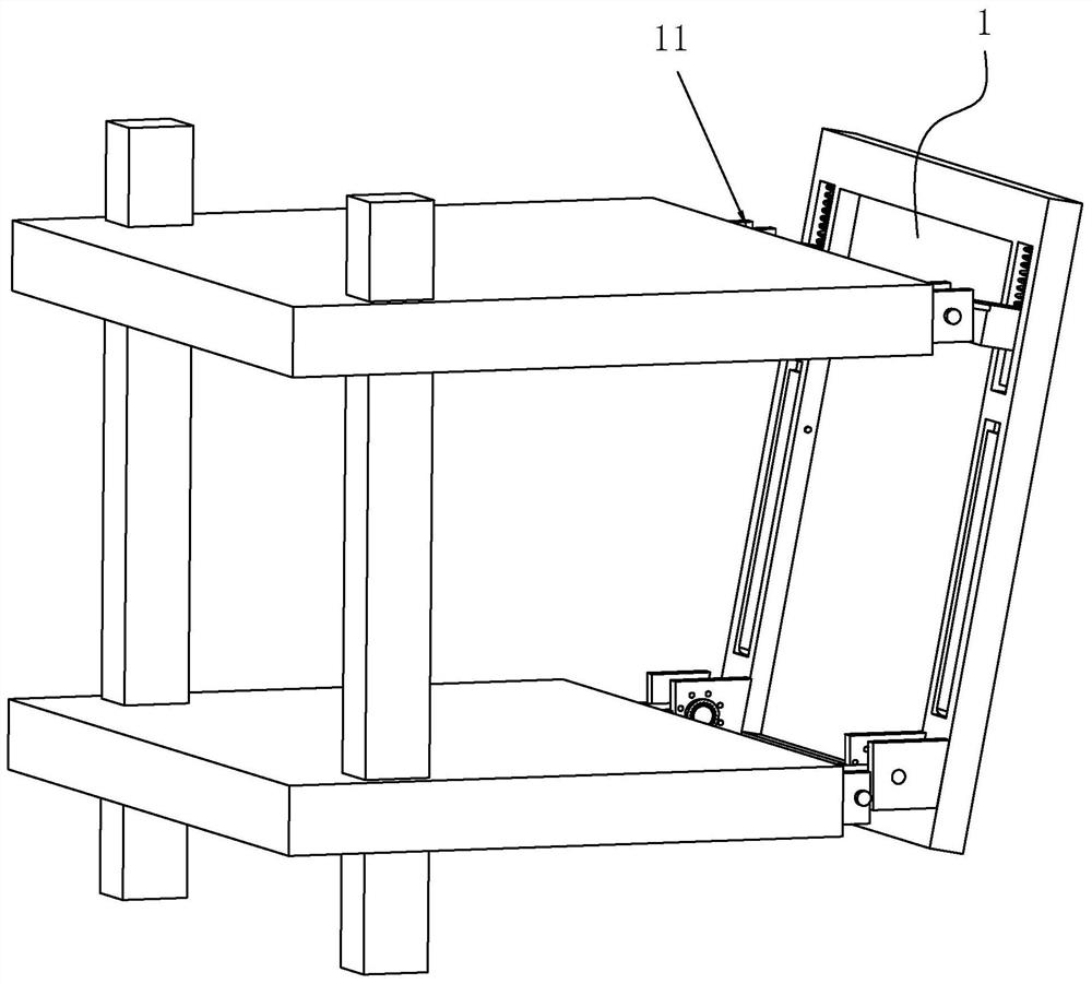 Energy-saving inclined plane glass curtain wall