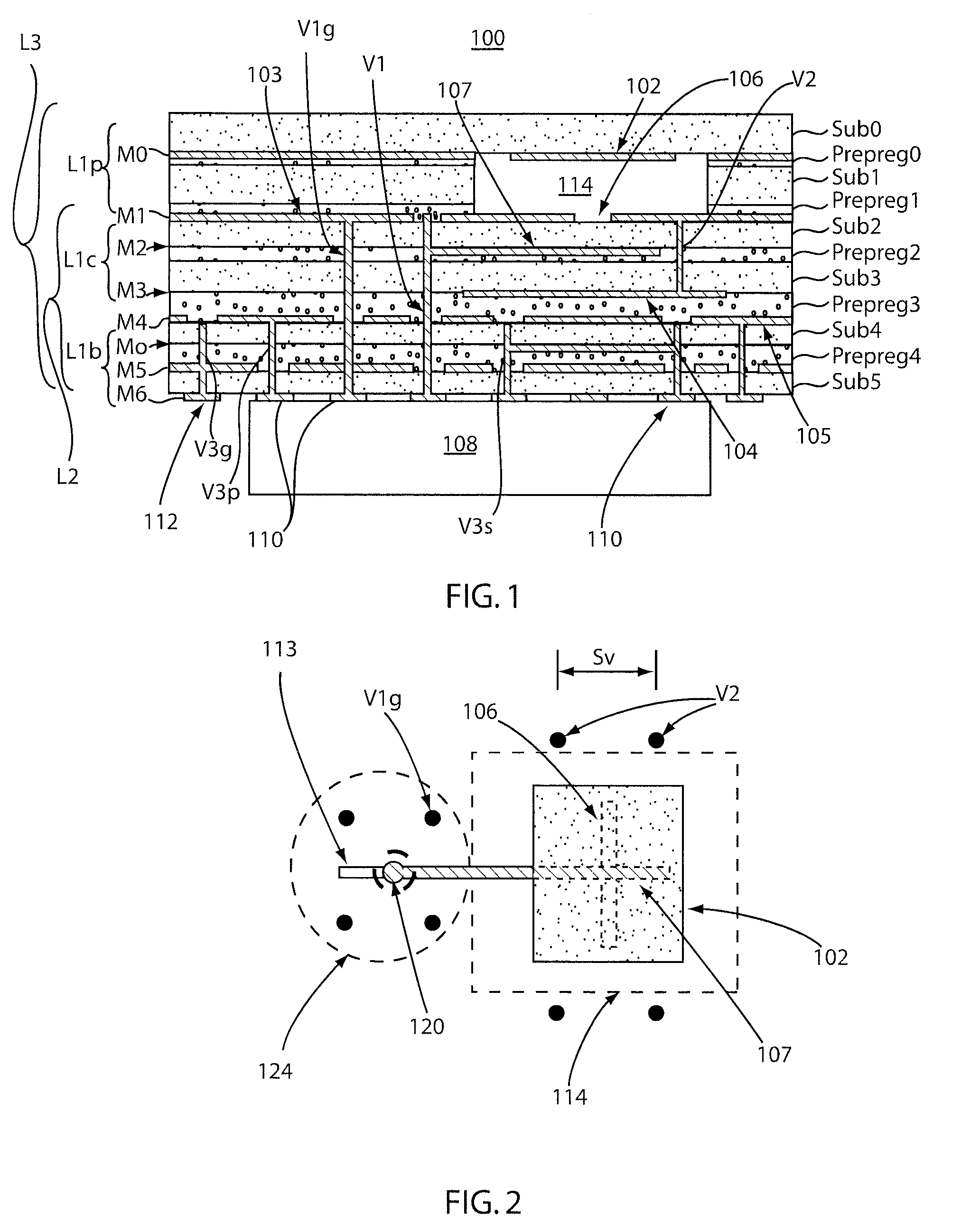 Integrated antenna for RFIC package applications