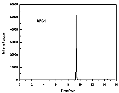 LC (liquid chromatogram)-MS/MS(mass spectrometry/mass spectrometry)method for synchronously detecting 21 fungal toxins in grains