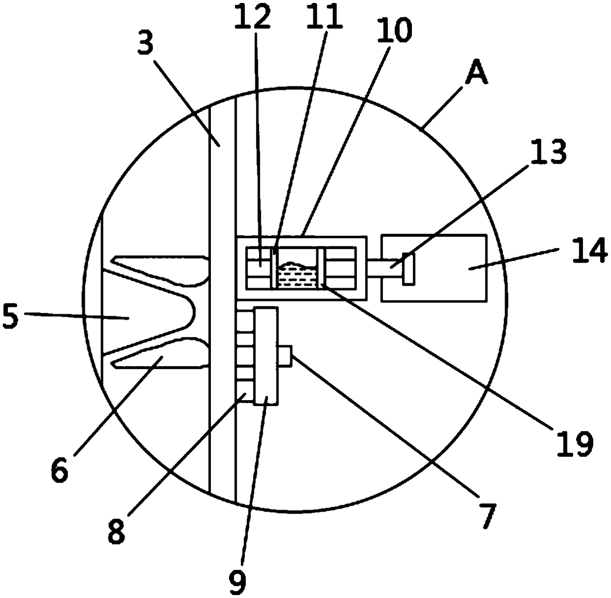 Safety protection mechanism for building construction elevator