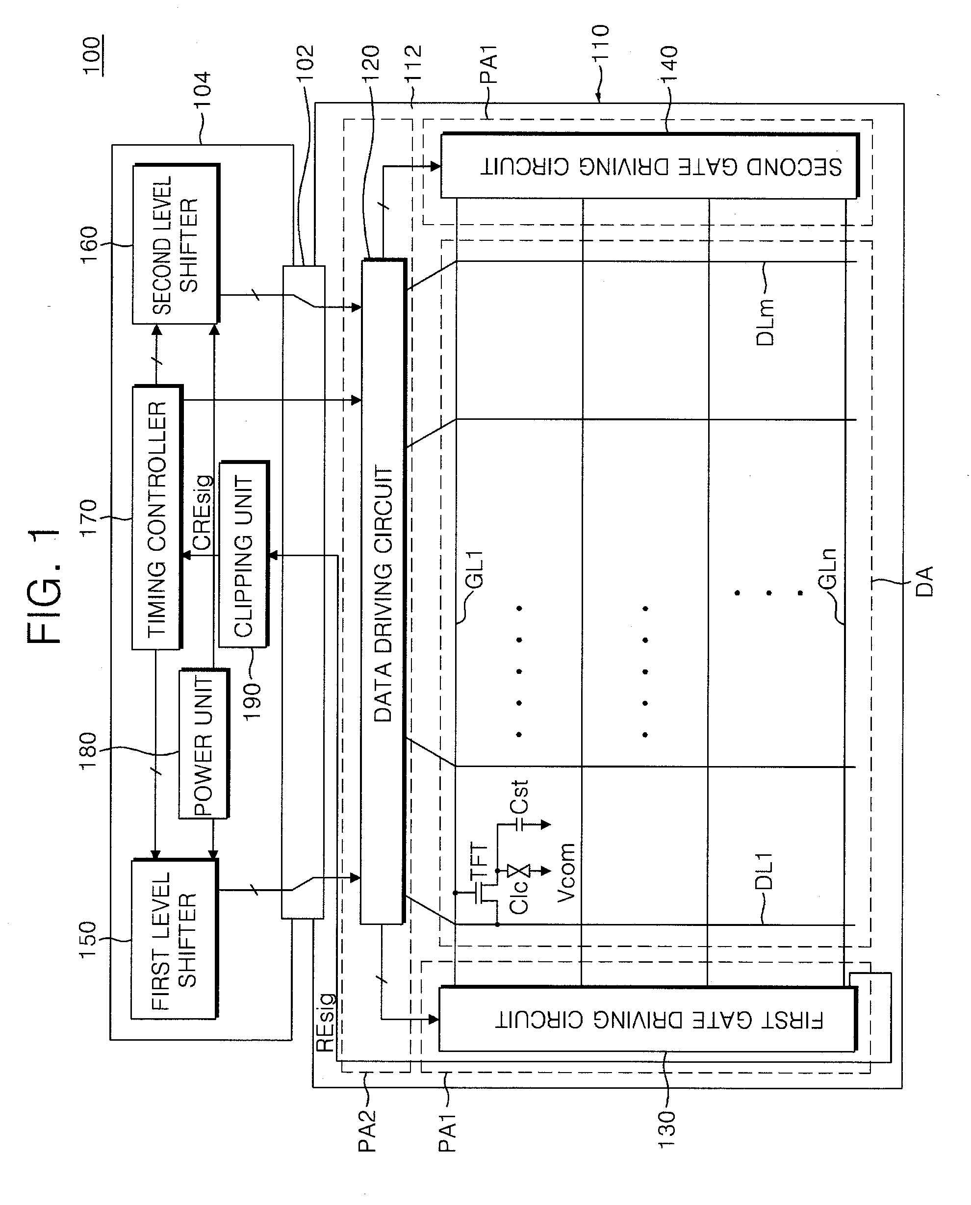 Liquid crystal display device, system and methods of compensating for delays of gate driving signals thereof