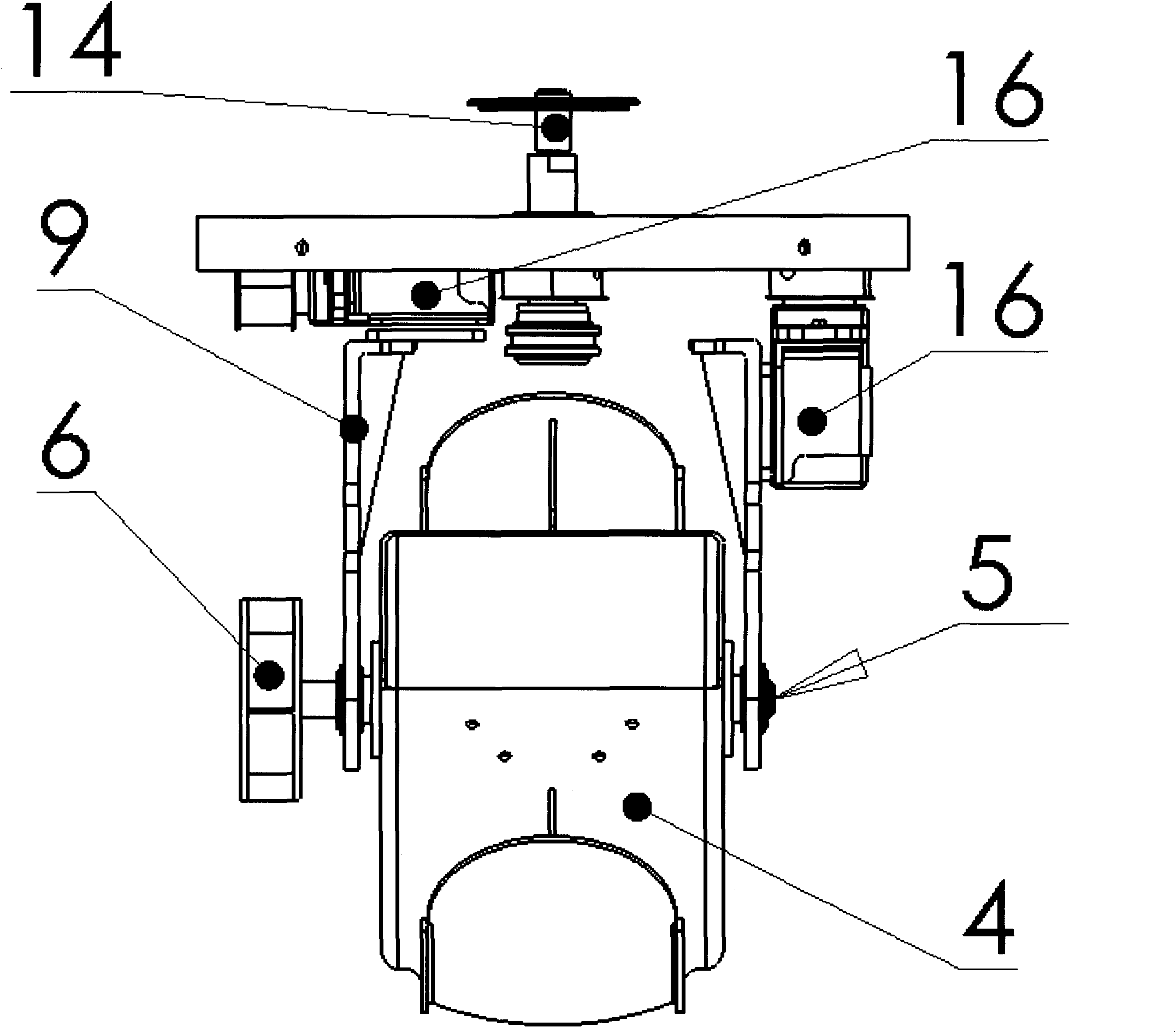 Small-size and high-speed positioning cradle head for aerial survey of unmanned aerial vehicle