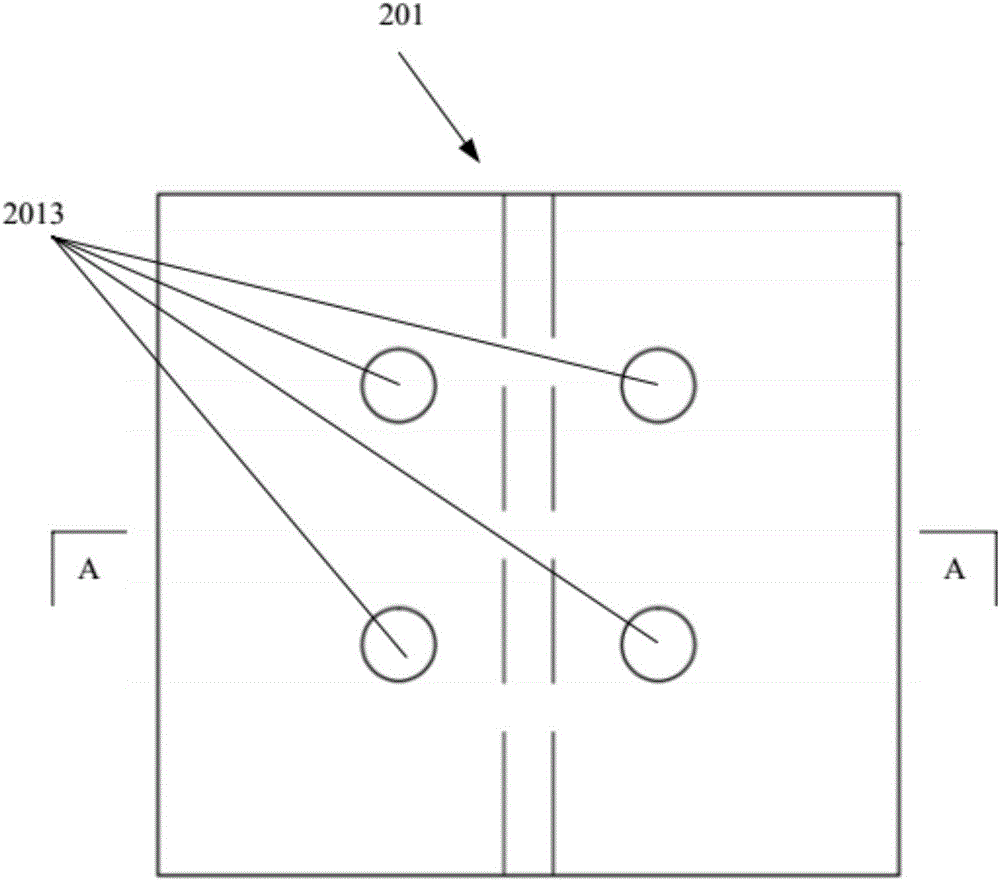 Embedded container house inter-module connection point structure and connection method