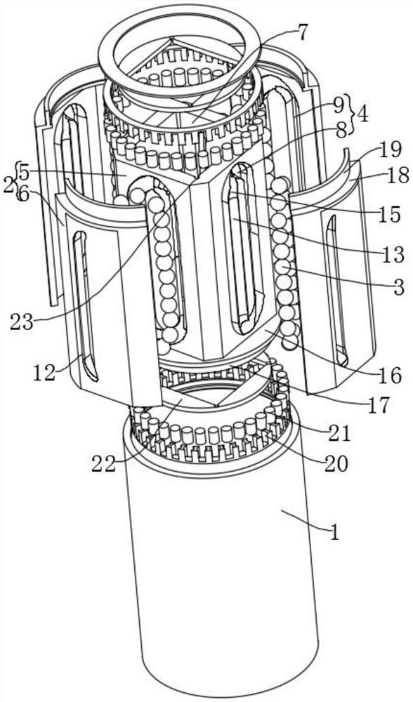 Linear bearing applicable to square tube