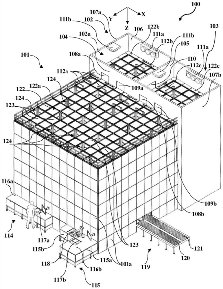 Multi-area automatic warehousing system