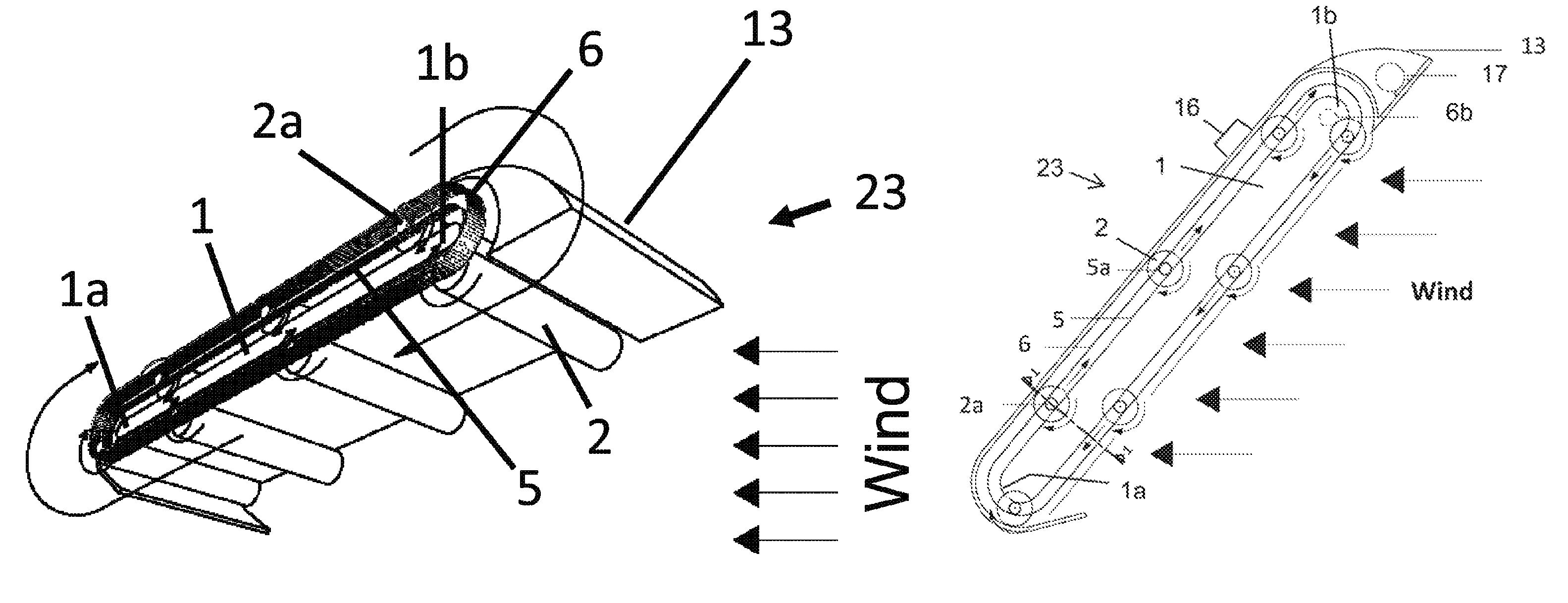 Orbiting drum wind turbine and method for the generation of electrical power from wind energy