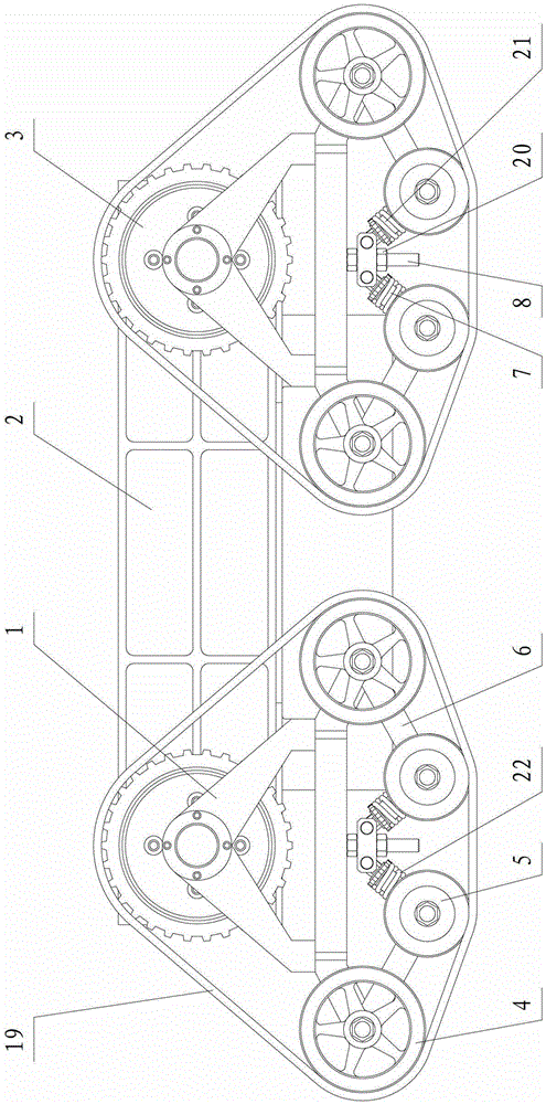 A triangular crawler type mobile mechanism