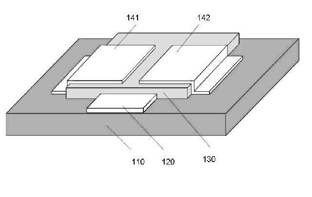 Three-terminal full-control-type switch element based on resistance-variation material and preparation method thereof