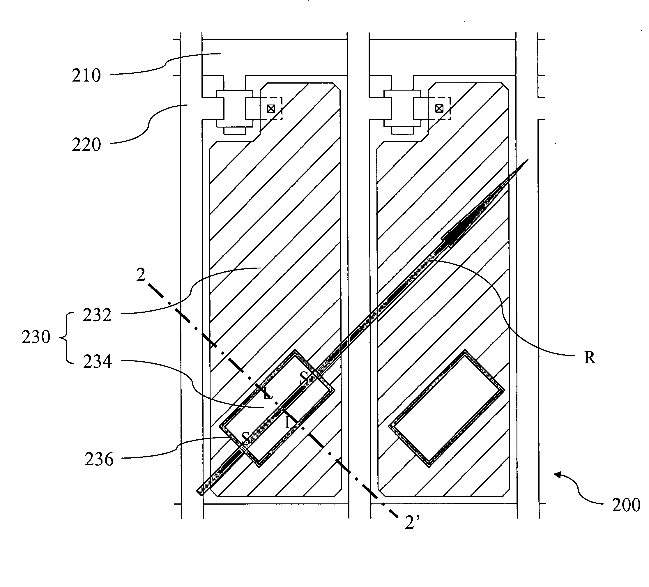 Thin film transistor array and transflective liquid crystal display panel