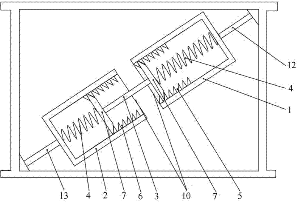 Energy storage shock-absorbing device