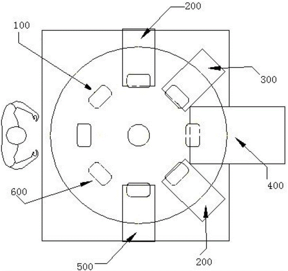 Thread detection device and tapping and detecting production line with thread detection device