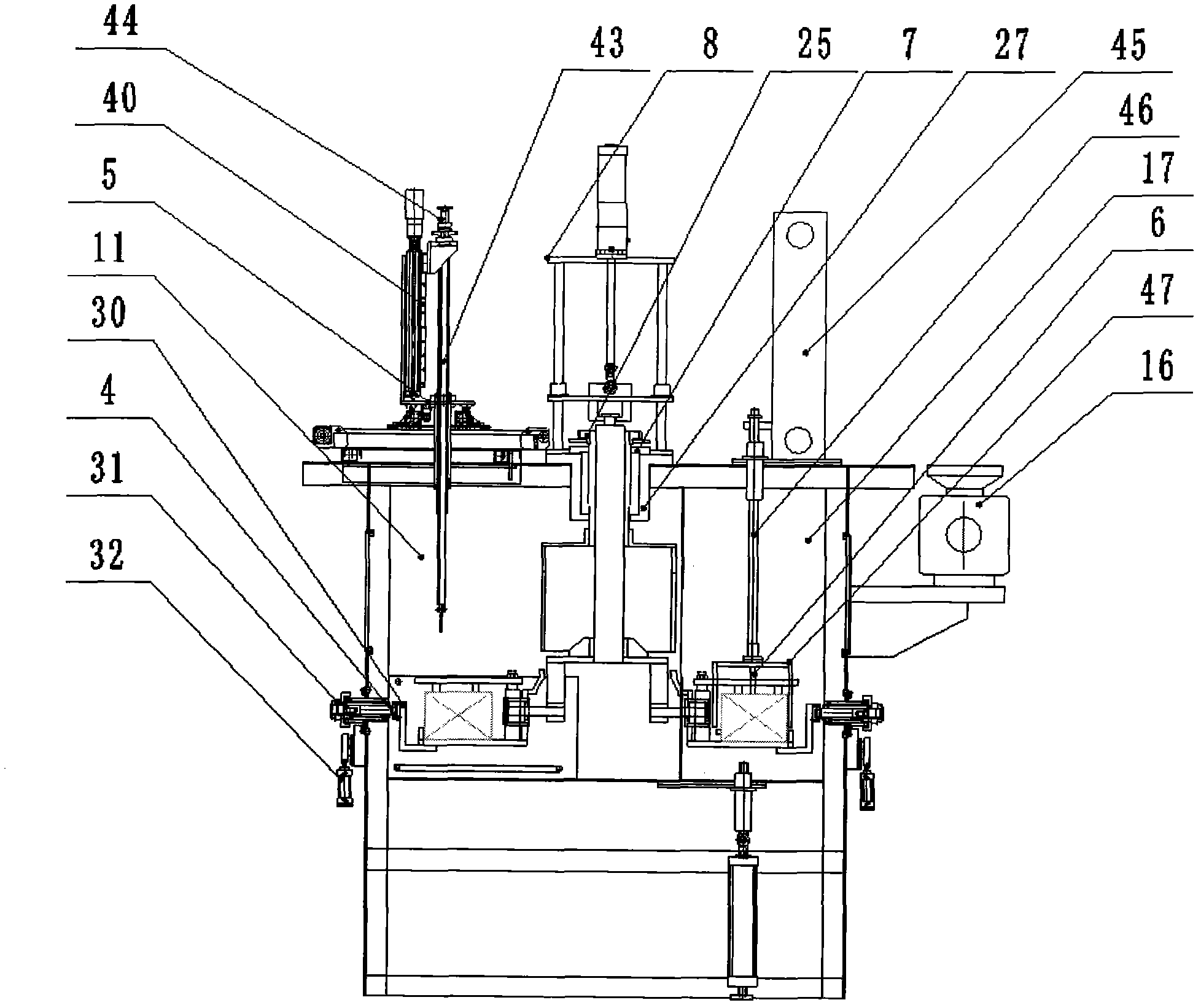 Jacking rotary-type numerical control high-pressure washer