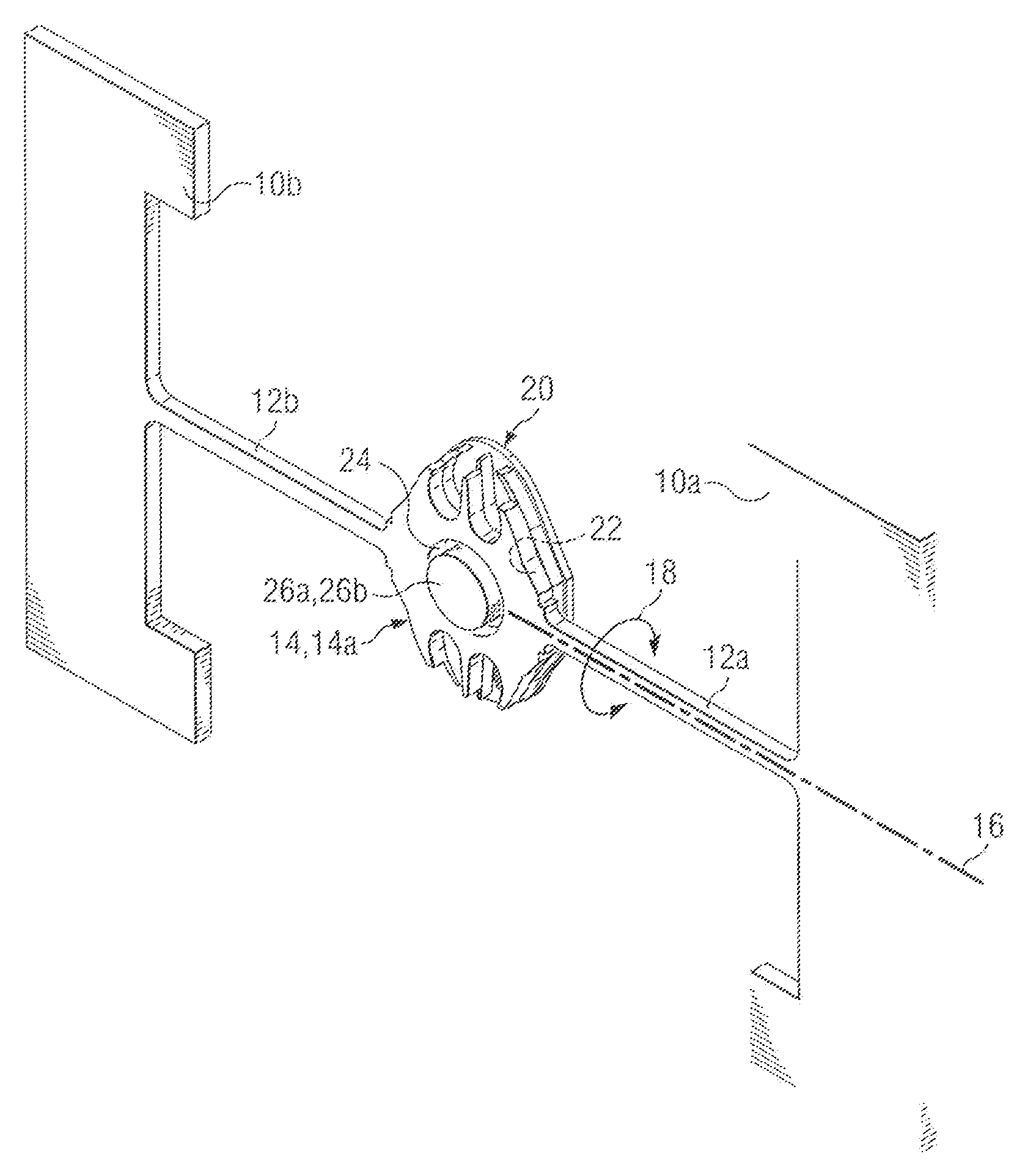 Multilayer torsional hinged mirror with a recessed drive/sensing permanent magnet