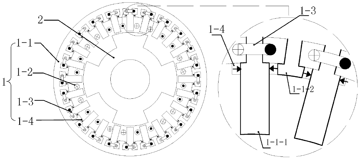 Hybrid excitation multi-phase reluctance motor and power generation system