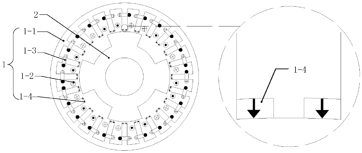 Hybrid excitation multi-phase reluctance motor and power generation system