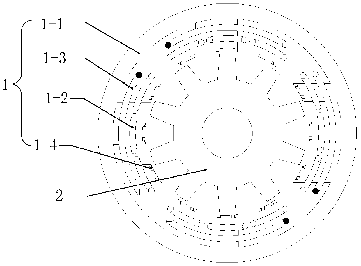 Hybrid excitation multi-phase reluctance motor and power generation system