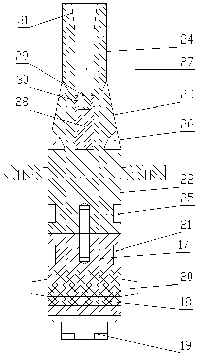 Ultrasonic torsional vibration measuring device and measuring method thereof