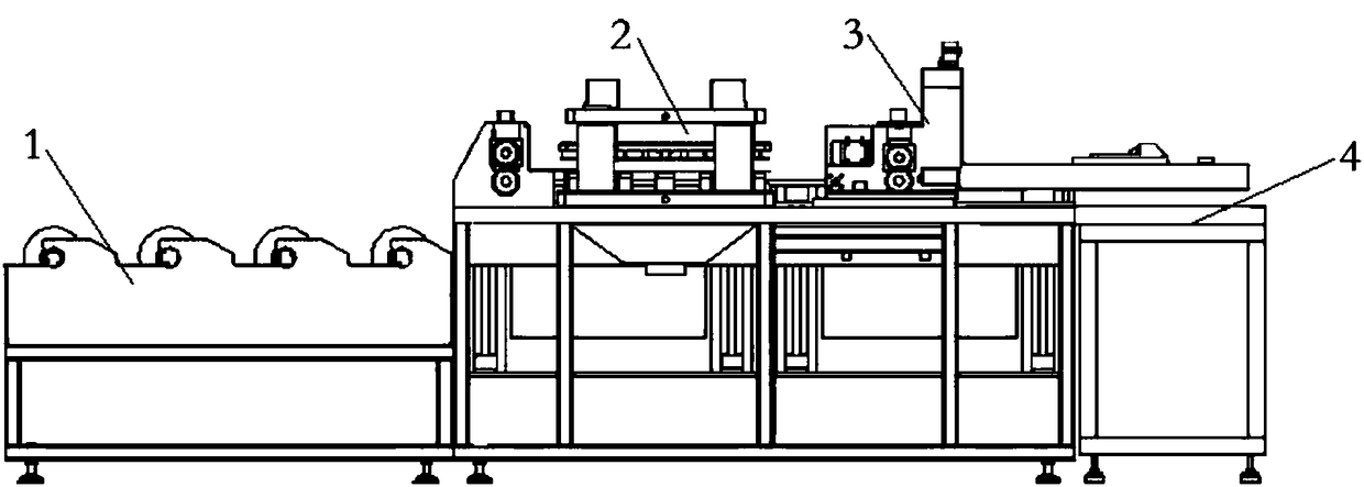 Prepreg cutting and drilling integrated device and machining process